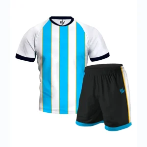 Argentina Striped Football Jersey – World Cup Style Kit