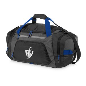 Black & Blue Duffel Bag – Multipurpose for Gym or Travel