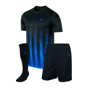 Black Blue Gradient Soccer Set