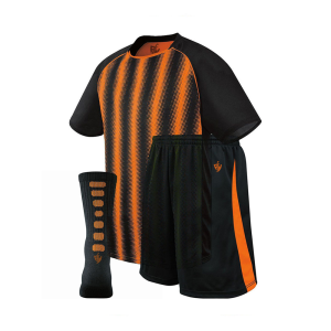Black Orange Vertical Stripe Jersey