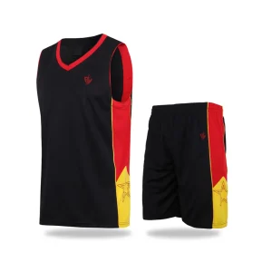 Black and Red Basketball Training Uniform