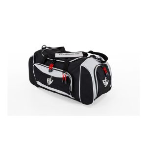 Black and White Gym Duffel Bag – Ideal for Sports & Travel