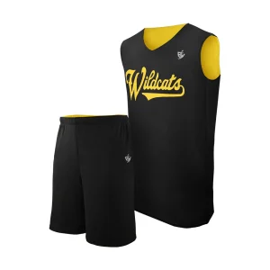 Black and Yellow Varsity Basketball Uniform