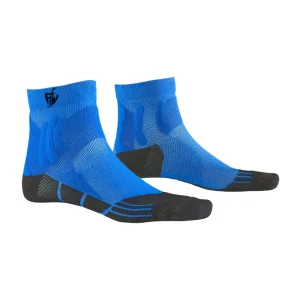 Blue and Black Mid-Calf Cycling Socks