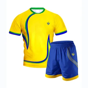 Brazil Yellow Green Soccer Jersey – National Style Uniform