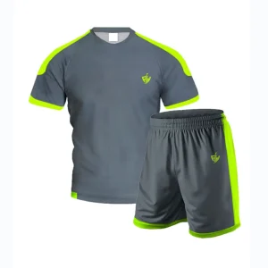 Dark Gray Neon Green Jersey Set – Performance Sportswear