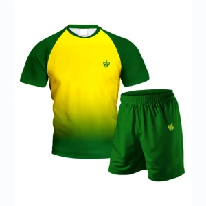 Green and Yellow Football Jersey Set – Men's Sportswear