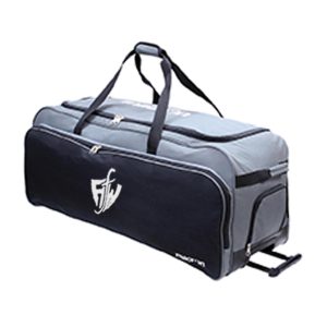 Grey and Black Wheeled Duffel Bag – Travel & Sports