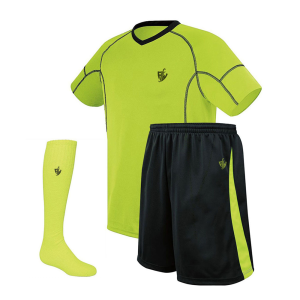 Light Green Black Soccer Uniform