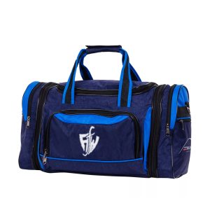 Navy Blue and Light Blue Sports Duffel