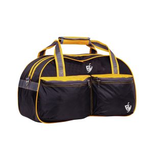 Navy Blue and Yellow Large Duffel Bag – Gym & Fitness Gear