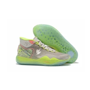 Neon Green & Beige Sports Shoes – Breathable Slip-On Design