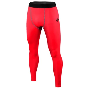 Neon Red Training Leggings for Men