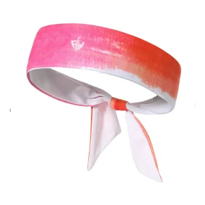 Orange Pink Tie-Back Headband