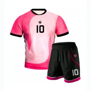 Pink Black Football Jersey – Men’s Sport Set