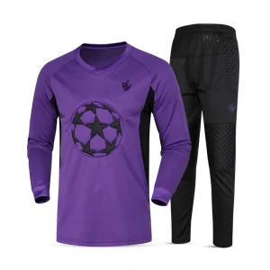 Purple Goalkeeper Kit with Black Pants