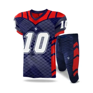 Red Navy Football Kit