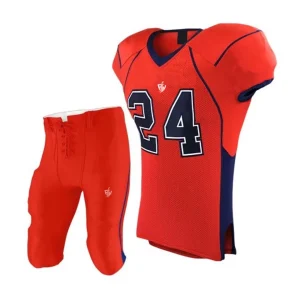 Red Navy Football Uniform