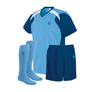 Sky Blue Navy Soccer Kit