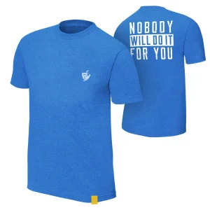 SkyText Blue Tee Nobody Cares