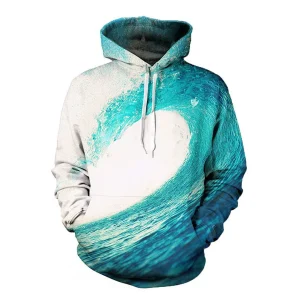Wave Hoodie – Ocean-Themed Unisex