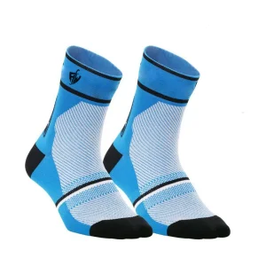 White and Blue Mesh Cycling Socks