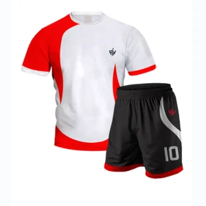 White Red Jersey – Football Kit for Men