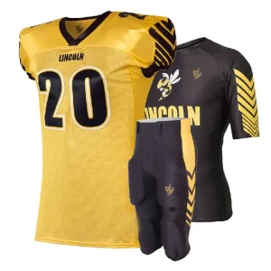 Yellow Black Football Kit